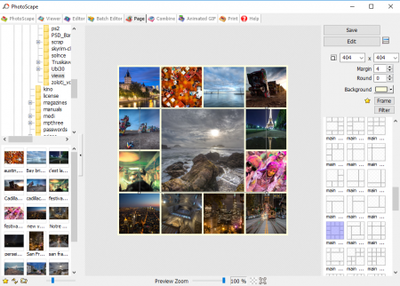 How to make a collage in PhotoScape