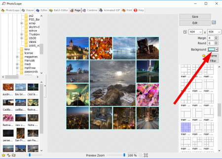 How to make a collage in PhotoScape