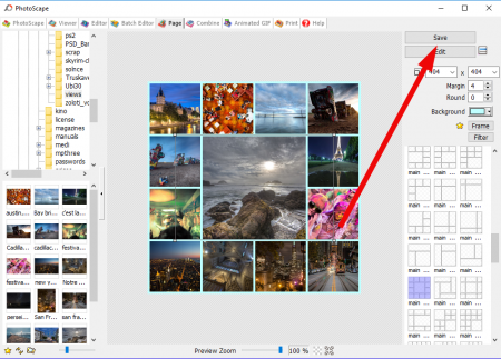 How to make a collage in PhotoScape